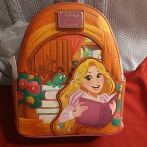 Loungefly Rapunzel Mini Backpack with Pink and Purple